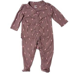*50off3* Baby Gap 6-12m Cotton One Piece Footed Ballerina Pajamas Ruffled Bum